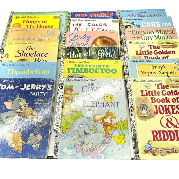 Vintage A Little Golden Book 1960s to 1980s Children Disney Classics Lot Of 18 - Picture 1 of 9